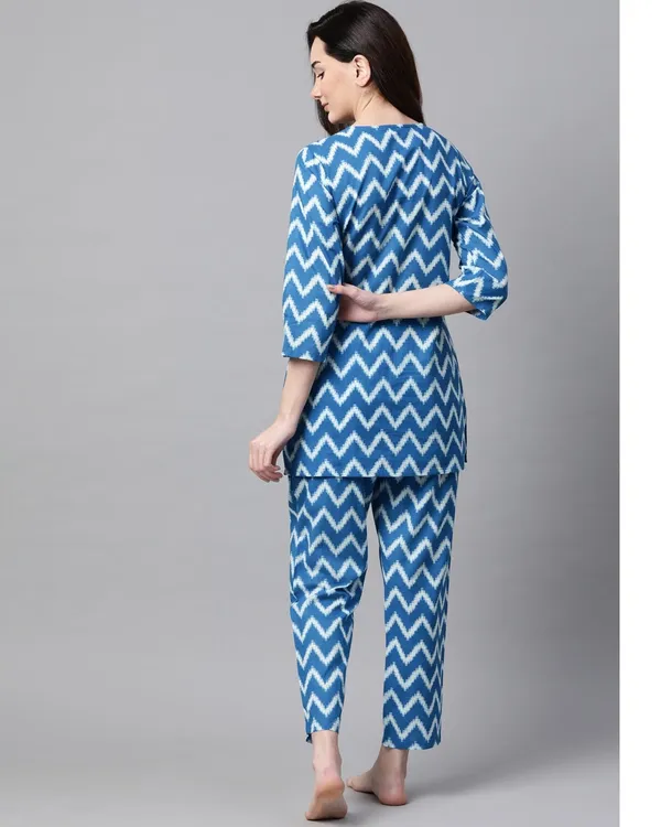 Women_Sky_Blue_Ethnic_Night_Suit