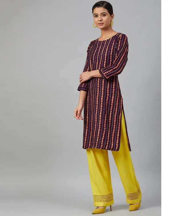 Lime_Green_Pleated_Kurta_Pants_Set_with_Dupatta