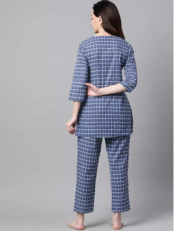 Black_and_White_Polka_Dots_Printed_Night_Suit