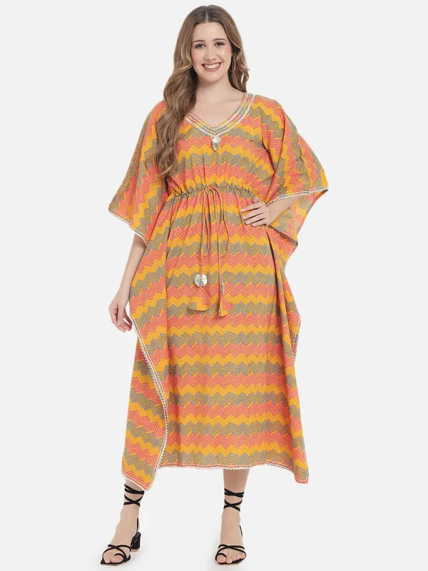 Mustard_Chevron_Print_Kaftan