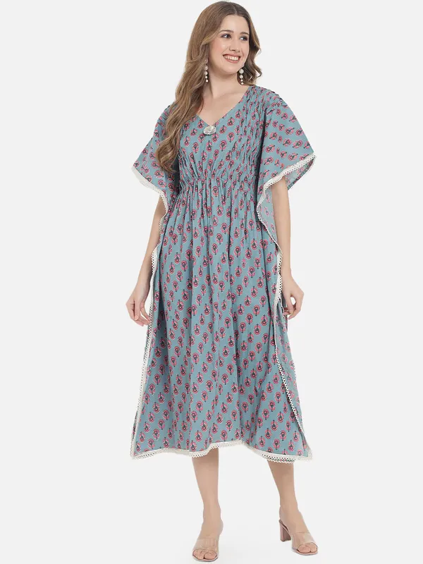 Flint_Grey_Floral_Printed_Kaftan