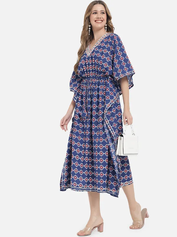 Blue_Ethnic_Geometric_Printed_Kaftan