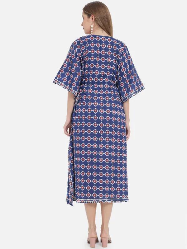 Blue_Ethnic_Geometric_Printed_Kaftan