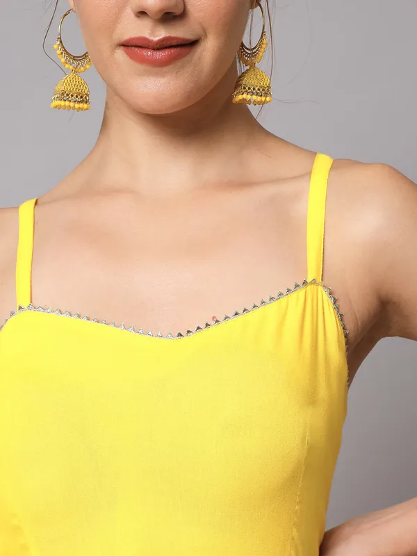 Yellow_and_White_Anarkali_Kurta_Suit_with_Dupatta