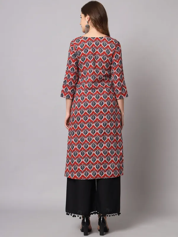 Brick_Red_and_Navy_Straight_Kurta_and_Pants_Set