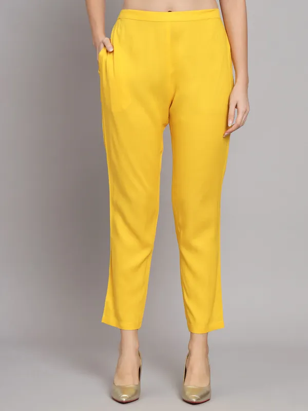Mango_Yellow_Flared_Kurta_Set_with_Dupatta