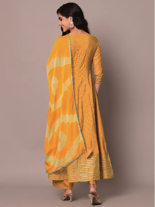 Yellow_Embroidered_Anarkali_Kurta_Set_with_Dupatta