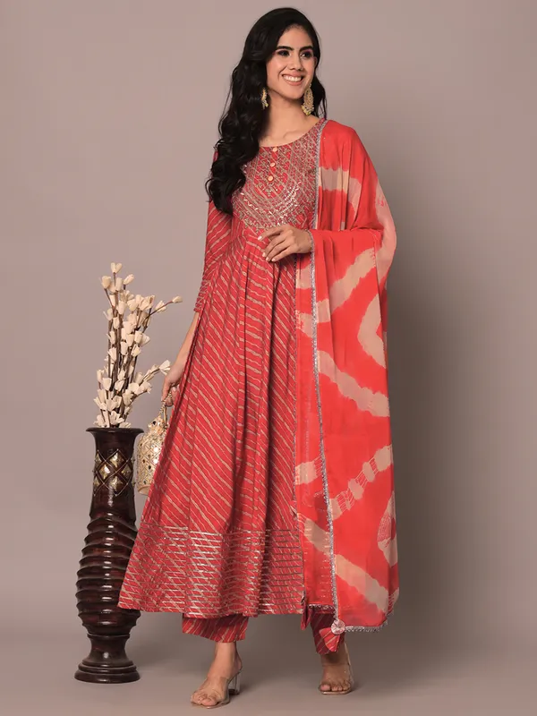 Cherry_Red_Anarkali_Suit_Set_with_Dupatta