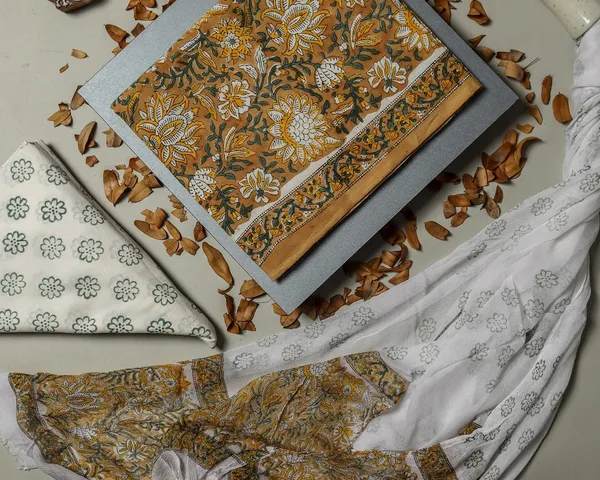 Cotton_Mustard_and_Green_Hand_Block_Ethnic_Motif_Printed_Unstitched_Suit_Set