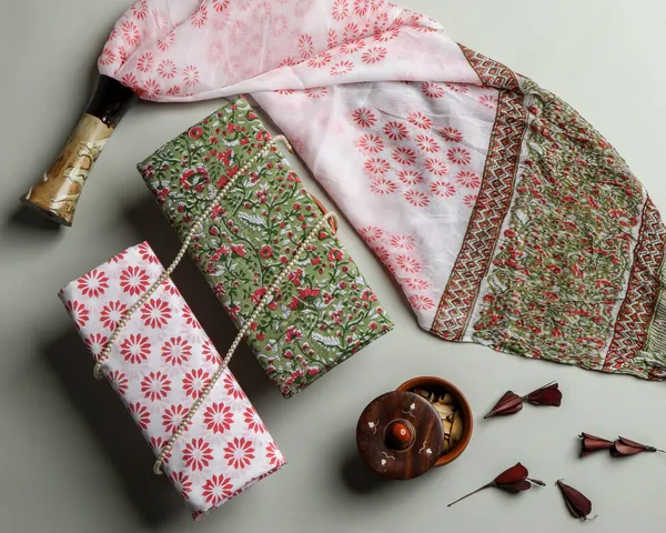 Cotton_Green_and_Pink_Hand_Block_Floral_Printed_Unstitched_Suit_Set