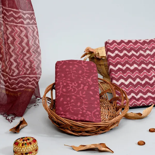 Cotton_Maroon_and_White_Hand_Block_Ethnic_Motif_Printed_Unstitched_Suit_Set