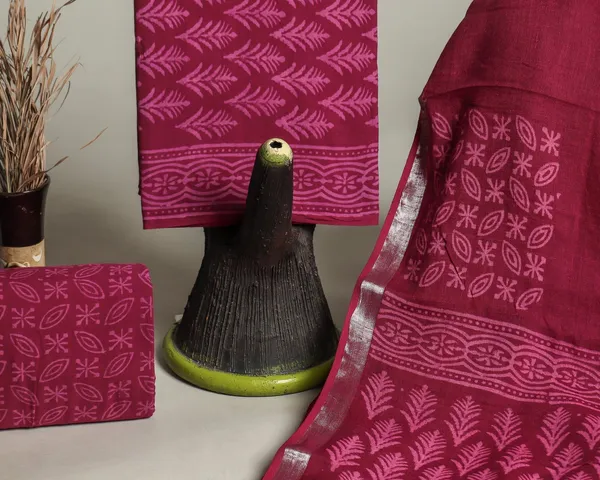 Cotton_Maroon_Hand_Block_Ethnic_Motif_Printed_Unstitched_Suit_Set