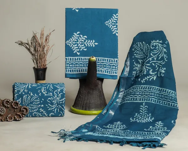 Cotton_Blue_Hand_Block_Ethnic_Motif_Printed_Unstitched_Suit_Set