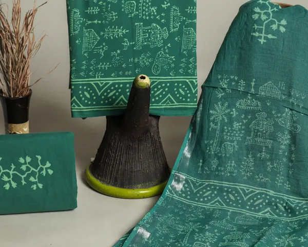 Cotton_Bottle_Green_Hand_Block_Ethnic_Motif_Printed_Unstitched_Suit_Set