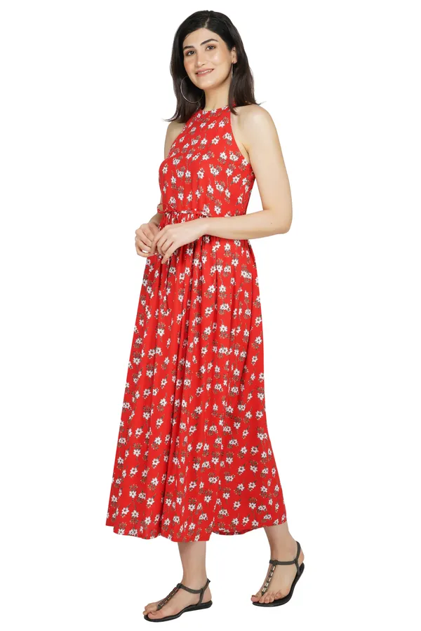 Yellow_Floral_Print_Midi_Dress