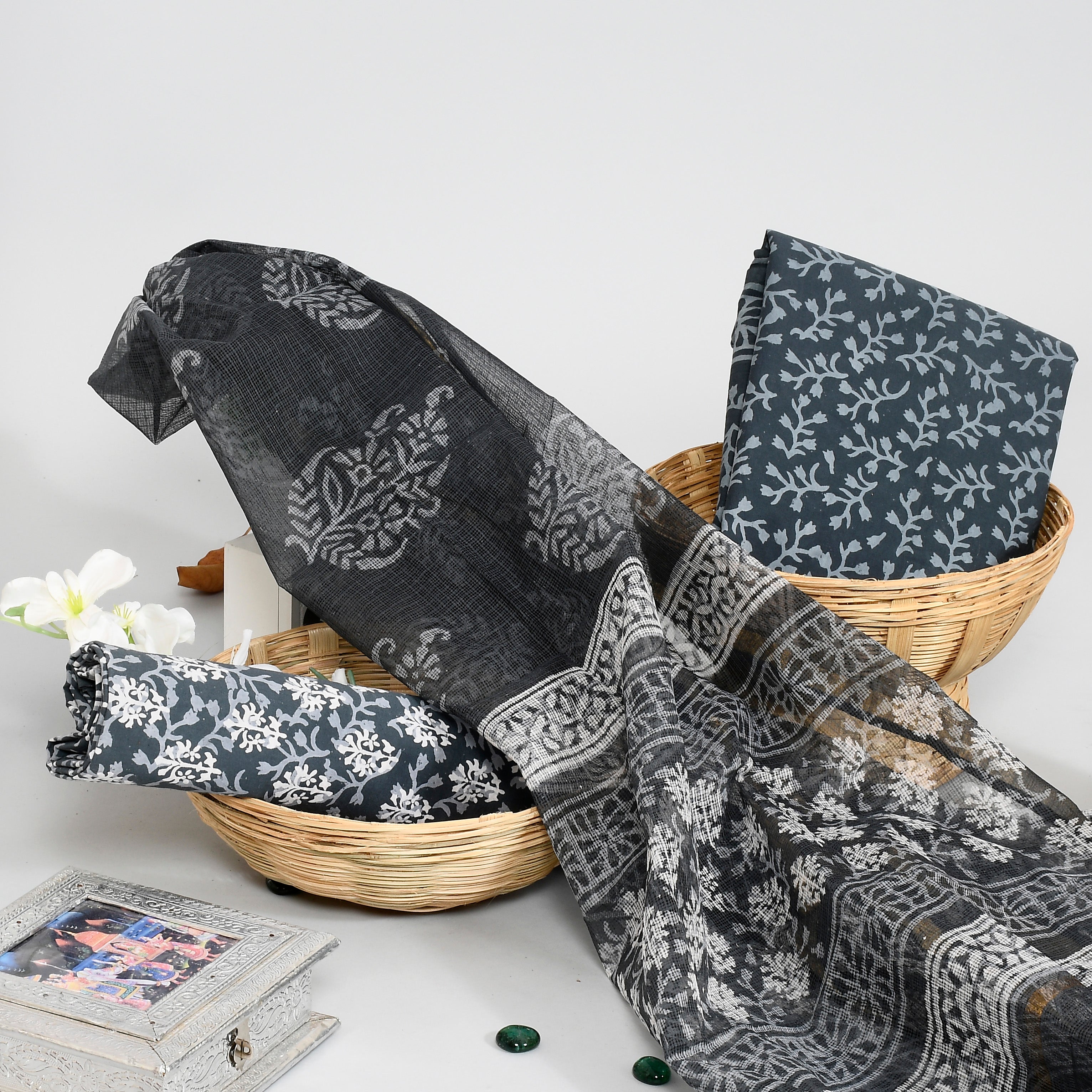 Cotton_Mustard_and_Black_Hand_Block_Ethnic_Motif_Printed_Unstitched_Suit_Set