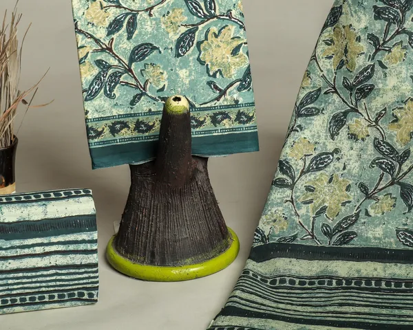 Cotton_Green_and_Grey_Hand_Block_Floral_Printed_Unstitched_Suit_Set