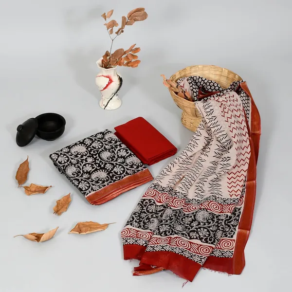Hand_Block_Print_Pure_Cotton_Suit_with_Mulmul_Dupatta