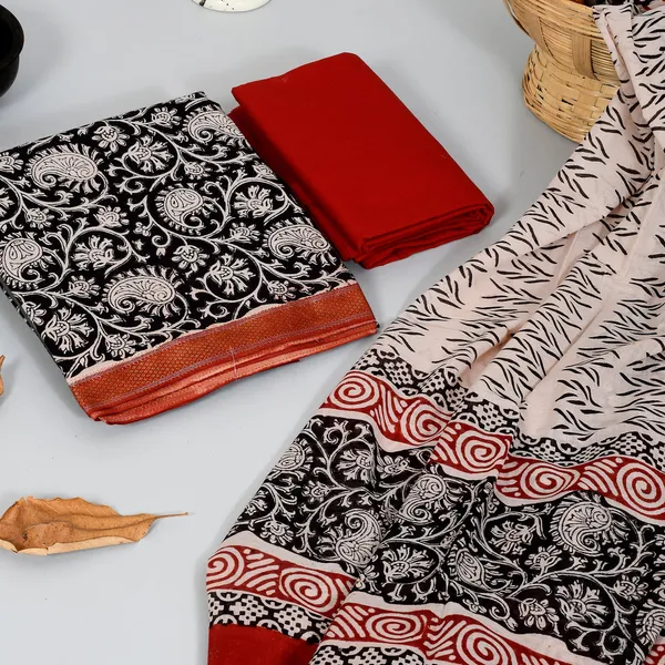 Hand_Block_Print_Pure_Cotton_Suit_with_Mulmul_Dupatta