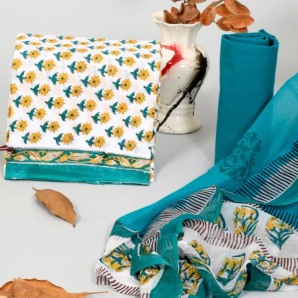 Hand_Block_Print_Pure_Cotton_Suit_with_Mulmul_Dupatta