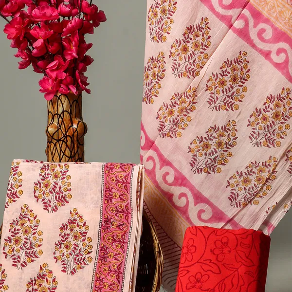 Cotton_Pink_and_Red_Hand_Block_Floral_Printed_Unstitched_Suit_Set