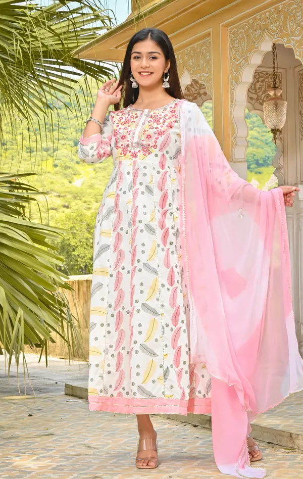 White_and_Pink_Floral_Printed_Embroidered_Dress_with_Dupatta