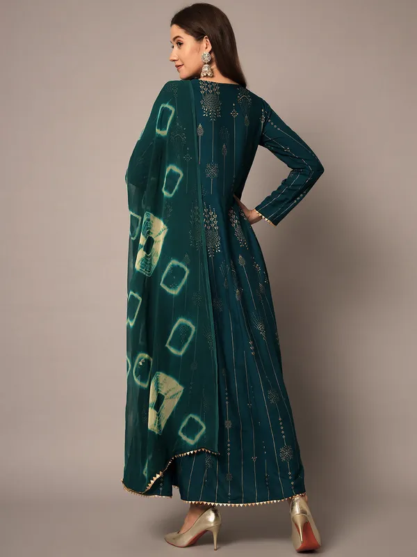Teal_Embroidered_Ethnic_Gold_Printed_Maxi_A