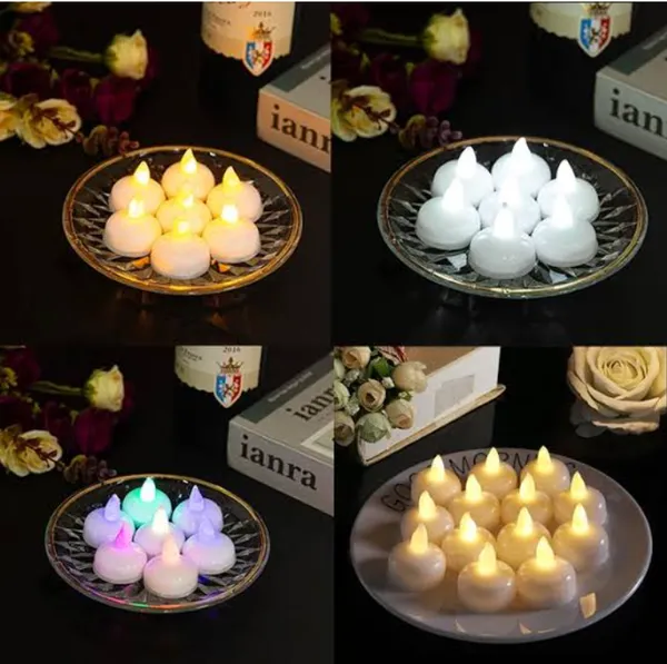 Pack_Of_12/24/36_White_Tealight_Water_Sensor_Battery_Operated_Waterpoor_Led_Light_Candle
