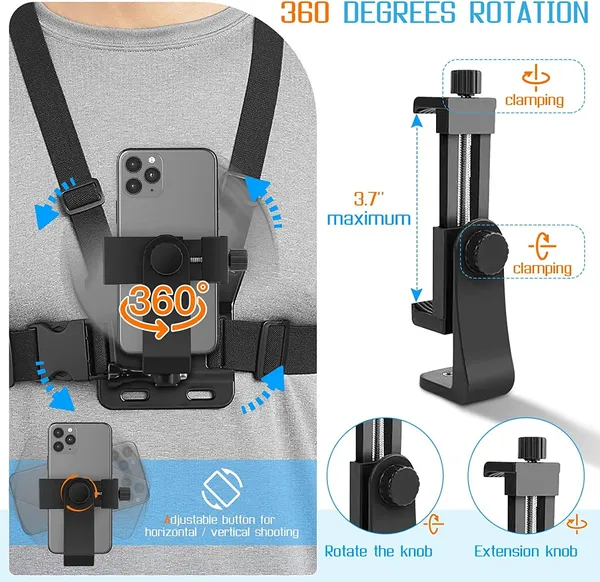 Multicolor_Premium_Chest_Strap_Phone_Holder_BPA_Free