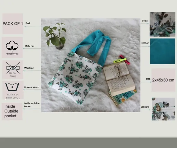 Pack_of_1_Piece_Cotton_Teal_Rose_Printed_Collection_Crossbody_Messenger_Bag_for_Women,_Men,_Girl_&_Boy