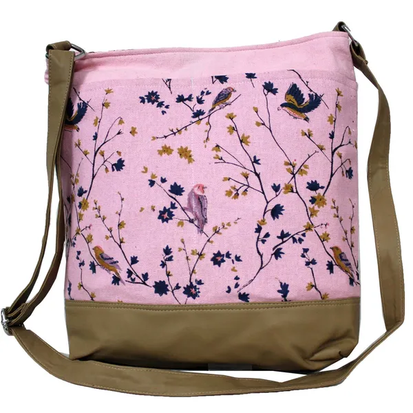 Pack_of_1_Piece_Cotton_Pink_Multi_Bird_Printed_Cream_Hand_Bag_for_Girl,_Boy,_Men_and_Women