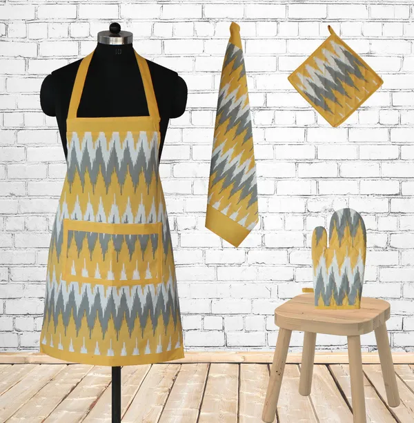 Pack_of_4_Pieces_Cotton_Yellow_Ternion_Printed_Apron_Set_for_Kitchen_for_Women_Men_Girl_and_Boy