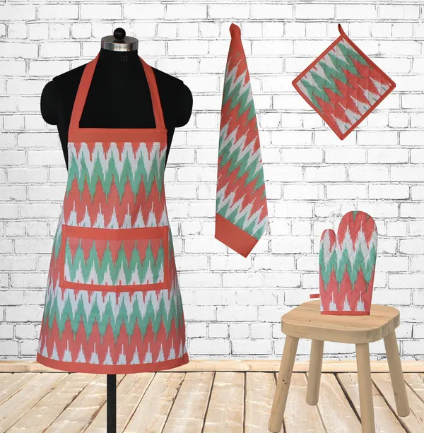 Pack_of_4_Pieces_Cotton_Pink_Ternion_Printed_Apron_Set_for_Kitchen_for_Women_Men_Girl_and_Boy