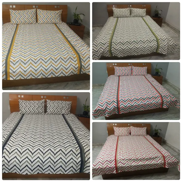Pack_of_3_Pieces_Cotton_Black_Double_Iket_Printed_Bedsheet_With_Pillow_Cover_for_Bedroom,_Guest_Room,_Kids_Room