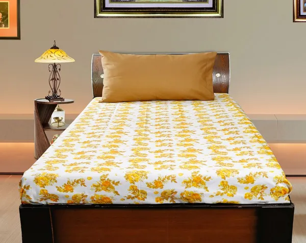 Pack_of_2_Pieces_Cotton_Yellow_Floral_Printed_Single_Bedsheet_With_Pillow_Cover_for_Bedroom,_Guest_Room,_Kids_Room