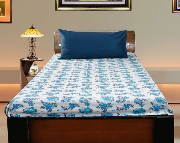 Pack_of_2_Pieces_Cotton_Blue_Floral_Printed_Single_Bedsheet_With_Pillow_Cover_for_Bedroom,_Guest_Room,_Kids_Room