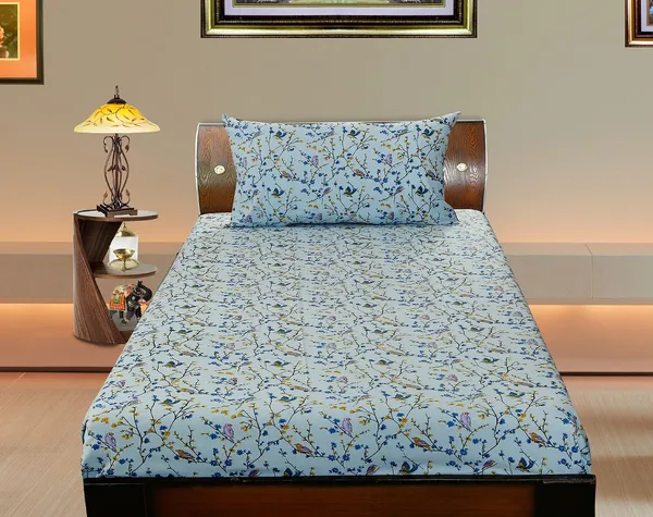 Pack_of_2_Pieces_Cotton_Blue_Mini_Bird_Printed_Single_Bedsheet_With_Pillow_Cover_for_Bedroom,_Guest_Room,_Kids_Room