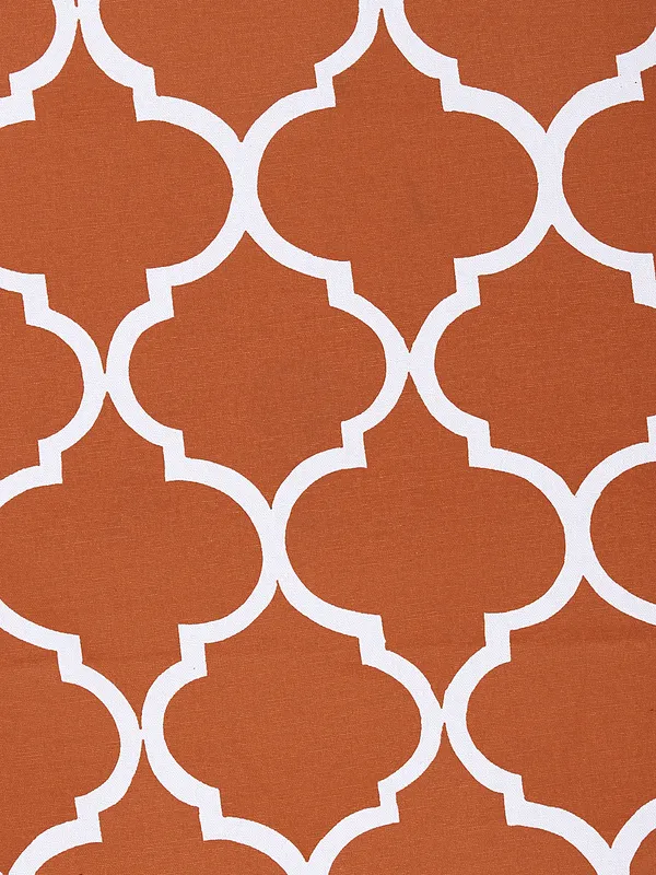 Pack_of_3_Pieces_Cotton_Orange_Ogee_Cotton_Printed_Single_Bedsheet_With_Piece_Sham_Cover_for_Bedroom,_Guest_Room,_Kids_Room
