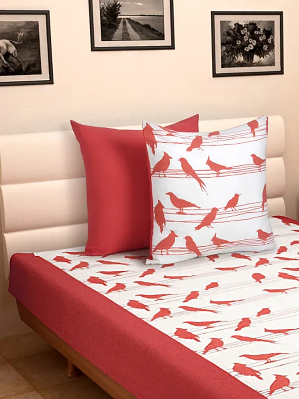 Pack_of_3_Pieces_Cotton_Coral_Big_Bird_Printed_Single_Bedsheet_With_Piece_Sham_Cover_for_Bedroom,_Guest_Room,_Kids_Room