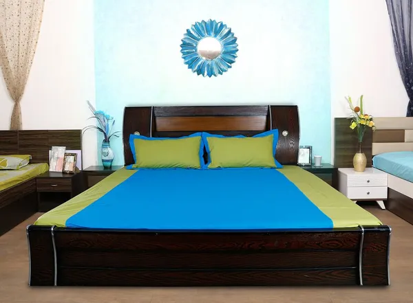 Pack_of_3_Pieces_Cotton_Blue_Green_Summer_Fun_Solid_Bed_Sheet_With_Pillow_Covers_for_Bedroom,_Guest_Room,_Kids_Room