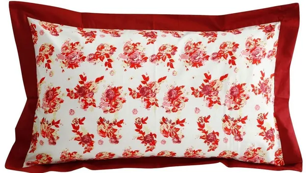 Pack_of_2_&_3_Pieces_Cotton_Maroon_Rose_Printed_Bedsheet_Set_With_Pillow_Covers_for_Bedroom,_Guest_Room,_Kids_Room