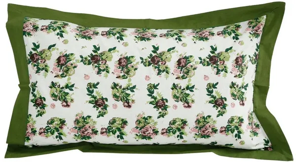 Pack_of_2_&_3_Pieces_Cotton_Green_Rose_Printed_Bedsheet_Set_With_Pillow_Covers_for_Bedroom,_Guest_Room,_Kids_Room