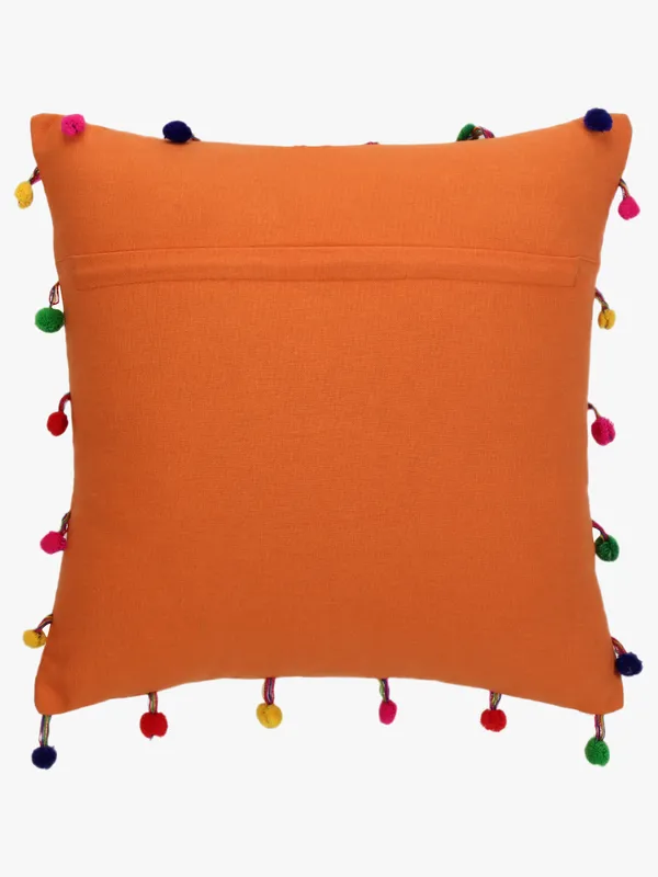 Pack_of_2_Pieces_Cotton_Orange_Pompom_Cushion_Cover_For_Living_Room_and_Bedroom
