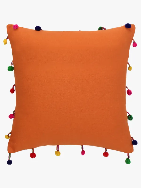 Pack_of_2_Pieces_Cotton_Orange_Pompom_Cushion_Cover_For_Living_Room_and_Bedroom