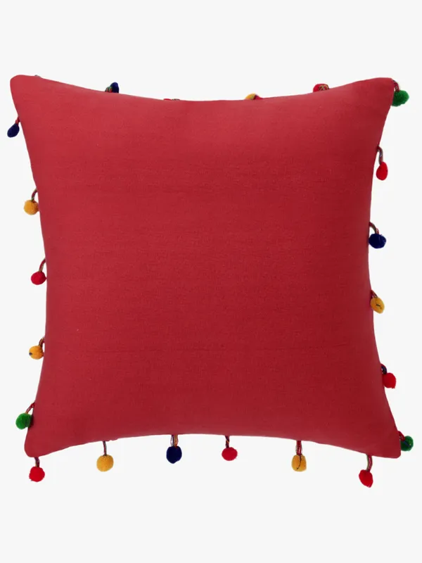 Pack_of_2_Pieces_Cotton_Red_Pompom_Cushion_Cover_For_Living_Room_and_Bedroom