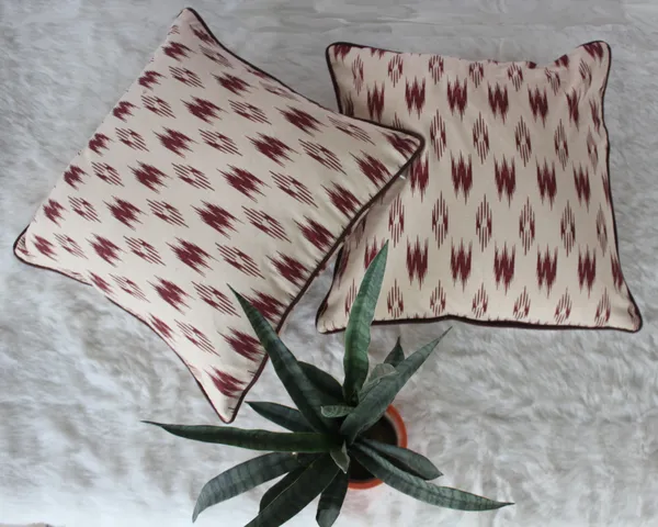 Pack_of_2_Pieces_Cotton_Brown_Pochampaaly_Weave_Ikat_Printed_Cushion_and_Pillow_Cover_For_Living_Room_and_Bedroom