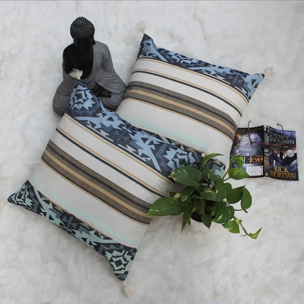 Pack_of_2_Pieces_Cotton_Beige_Amber_Ikat_Collection_Cushion_Cover_for_Living_Room_and_Bed_room