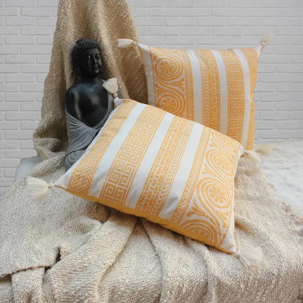 Pack_of_2_Pieces_Cotton_Yellow_Plaza_Circular_Lurex_Collection_Cushion_and_Pillow_Cover_for_Living_Room_and_Bedroom