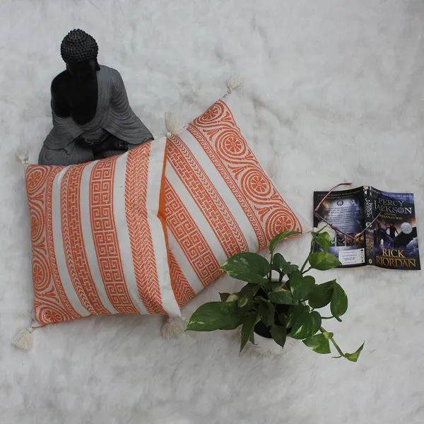 Pack_of_2_Pieces_Cotton_Orange_Plaza_Circular_Lurex_Collection_Cushion_and_Pillow_Cover_for_Living_Room_and_Bedroom
