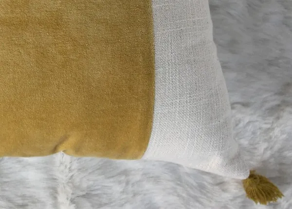 Pack_of_2_Pieces_Cotton_Yellow_Paradise_Velvet_With_Tassel_Collection_Cushion_and_Pillow_Cover_for_Living_Room_and_Bedroom